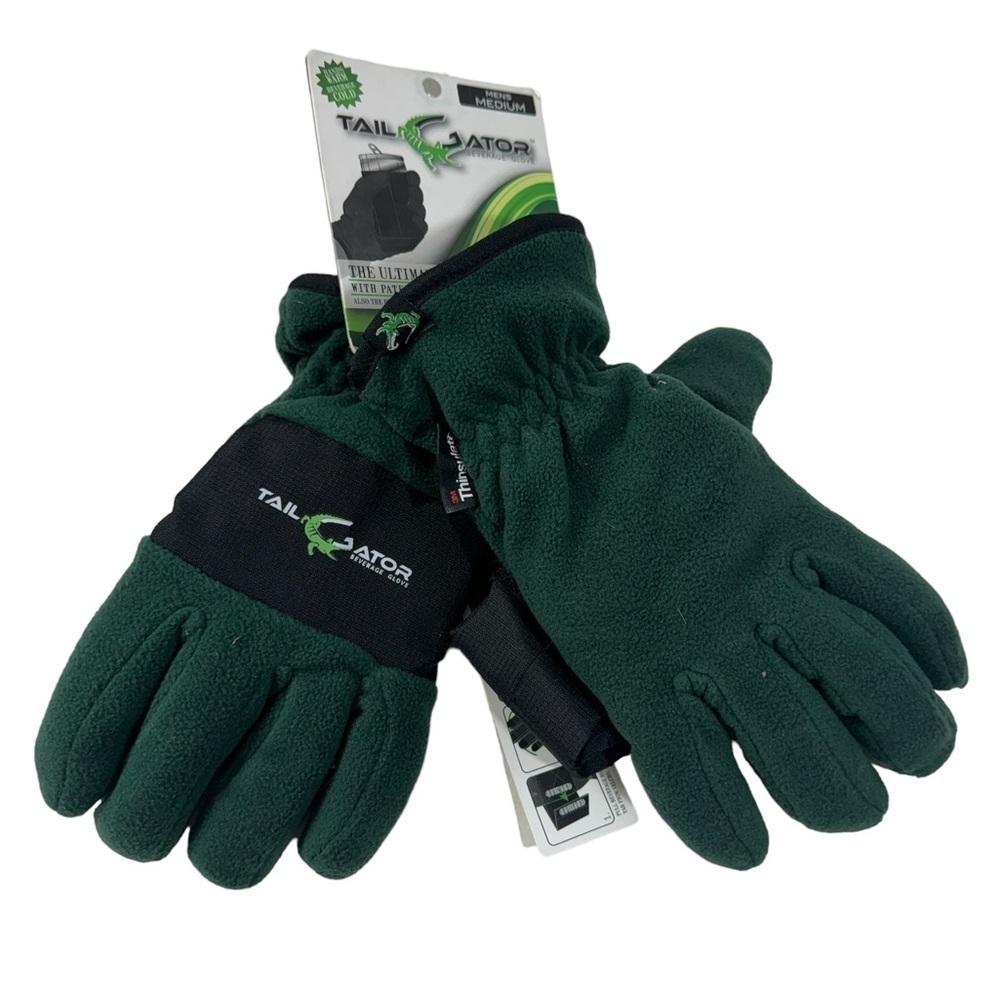 Tail Gator men’s beverage gloves size medium green black